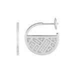 Boucles d'oreilles demi créoles Femme Argent et Oxydes Guy Laroche