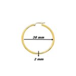 Boucles d’oreilles créoles Femme Or jaune 750/1000 ROBBEZ MASSON, dimensions