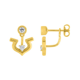 Boucles d'oreilles Femme Plaqué Or et Oxydes MURAT