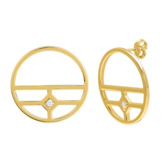 Boucles d'oreilles Femme Plaqué Or et Oxydes MURAT