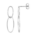 Boucles d’oreilles pendantes Femme Or blanc 750/1000 ROBBEZ MASSON