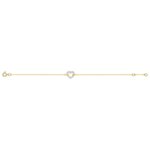 Bracelet Cœur Femme Or jaune 750/1000, Rhodium et Oxydes de zirconium ROBBEZ MASSON, autre vue
