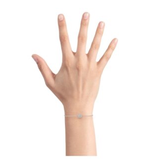 Bracelet Femme Argent 925/1000 et Oxyde de zirconium MURAT porté