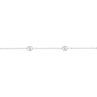 Bracelet Femme Or blanc 750/1000 et Oxydes de zirconium ROBBEZ MASSON