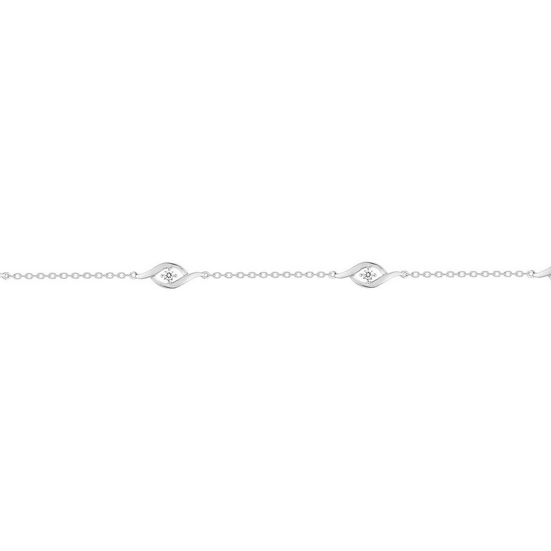 bracelet-femme-or-blanc-750-oxydes-robbez-masson-68SA778GZ Bracelet Femme Or blanc 750/1000 et Oxydes de zirconium ROBBEZ MASSON