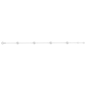 Bracelet Femme Or blanc 750/1000 et Oxydes de zirconium ROBBEZ MASSON, autre vue