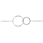 Bracelet Femme cercles Or blanc 750/1000 ROBBEZ MASSON
