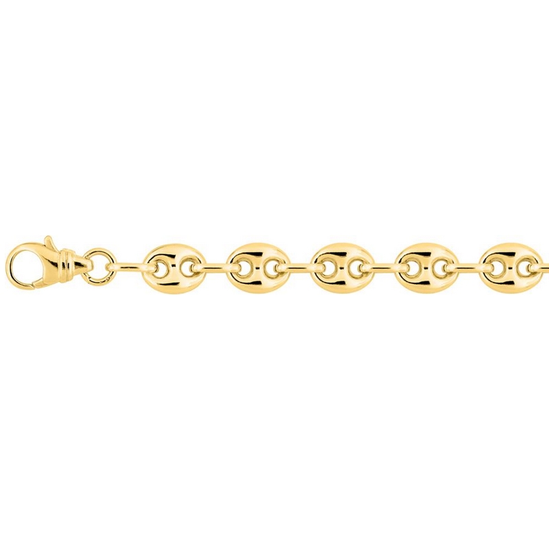 Bracelet Femme Or jaune 750/1000 grain de café creux ROBBEZ MASSON