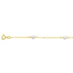 Bracelet Femme OR jaune 750/1000 et Perles de culture ROBBEZ MASSON