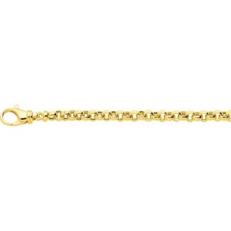 Bracelet Femme maille Jaseron creuse Or jaune 750/1000 ROBBEZ MASSON