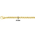 Bracelet Femme maille Jaseron creuse Or jaune 750/1000 ROBBEZ MASSON, épaisseur