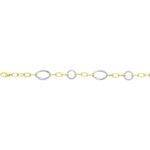 Bracelet Femme bicolore Or jaune et blanc 750/1000 MASVIEL