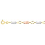Bracelet Femme 3 Ors (jaune, blanc, rose) 750/1000 ROBBEZ MASSON
