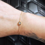 Bracelet Femme Plaqué Or et Oxyde de zirconium MURAT porté