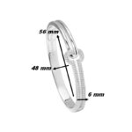 Bracelet jonc Femme Argent et Oxydes Guy Laroche dimensions