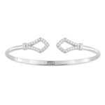 Bracelet rigide Femme Argent 925/1000 et Oxydes de zirconium MURAT