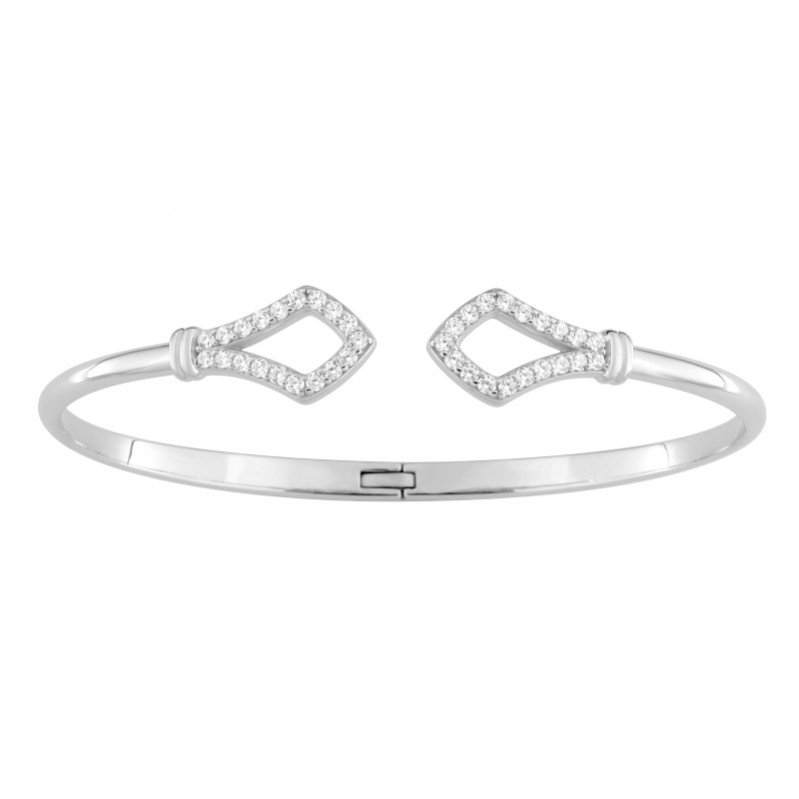 bracelet-jonc-femme-argent-oxydes-murat-303200-1 Bracelet rigide Femme Argent 925/1000 et Oxydes de zirconium MURAT