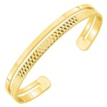 Bracelet jonc Femme Plaqué Or MURAT