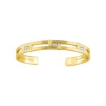 Bracelet jonc Femme Plaqué Or et Oxydes Guy Laroche