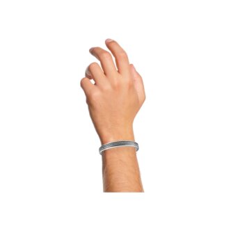Bracelet jonc Homme Agent MURAT porté