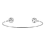Bracelet Jonc ouvert Femme Argent 925/1000 et Oxydes de zirconium MURAT