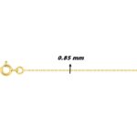 Chaîne forçat Femme Or jaune 750/1000 ROBBEZ MASSON, largeur