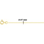 Chaîne forçat Femme Or jaune 750/1000 ROBBEZ MASSON, largeur