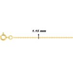 Chaîne forçat Femme Or jaune 750/1000 ROBBEZ MASSON, largeur