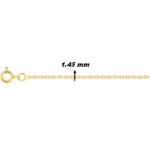 Chaîne forçat Femme Or jaune 750/1000 ROBBEZ MASSON, largeur