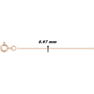 Chaîne forçat Femme Or rose 750/1000 ROBBEZ MASSON, largeur