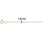 Chaîne forçat Femme Or rose 750/1000 ROBBEZ MASSON, largeur
