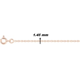 Chaîne forçat Femme Or rose 750/1000 ROBBEZ MASSON, largeur