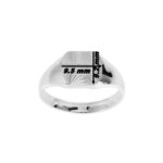 Chevalière Homme Argent 925/1000 ROBBEZ MASSON, dimensions