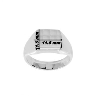 Chevalière Homme Argent 925/1000 ROBBEZ MASSON, dimensions