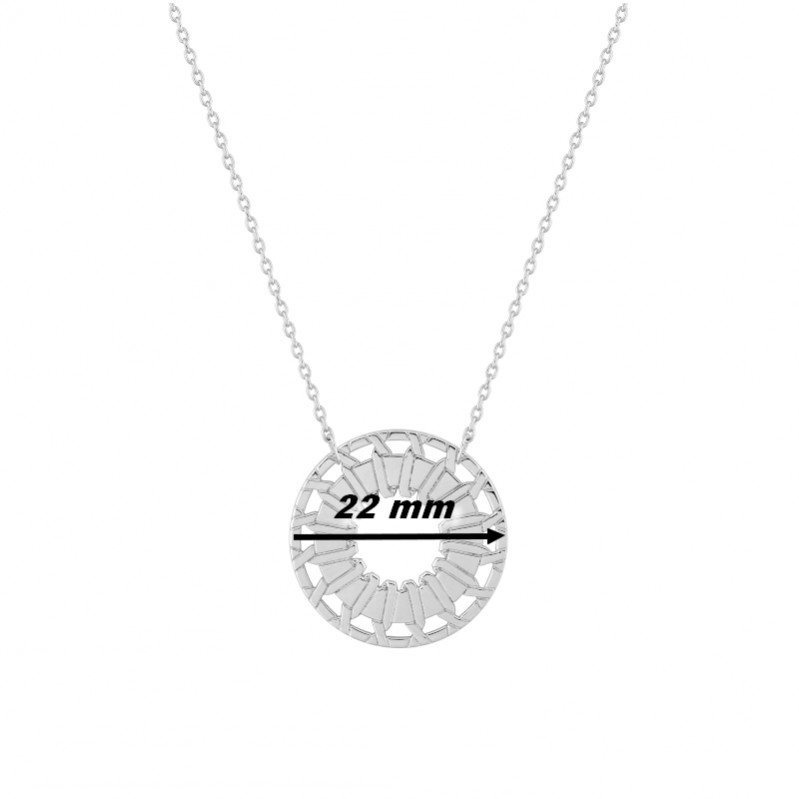 collier-femme-argent-murat-302904-dimensions Collier graphique Femme Argent 925/1000 MURAT, dimensions