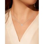 Collier Femme Argent 925/1000 et Oxyde de zirconium MURAT porté