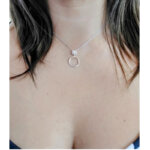 Collier Femme Argent 925/1000 et Oxyde de zirconium MURAT porté