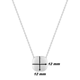 Collier icône Femme Argent 925/1000 et Oxyde de zirconium MURAT, dimensions