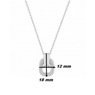 Collier Femme Argent et Oxydes Guy Laroche dimensions