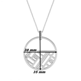 Collier Femme Argent et Oxydes Guy Laroche ajouré dimensions