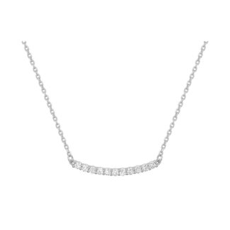 Collier Femme Or blanc 750/1000 et Oxydes de zirconium ROBBEZ MASSON