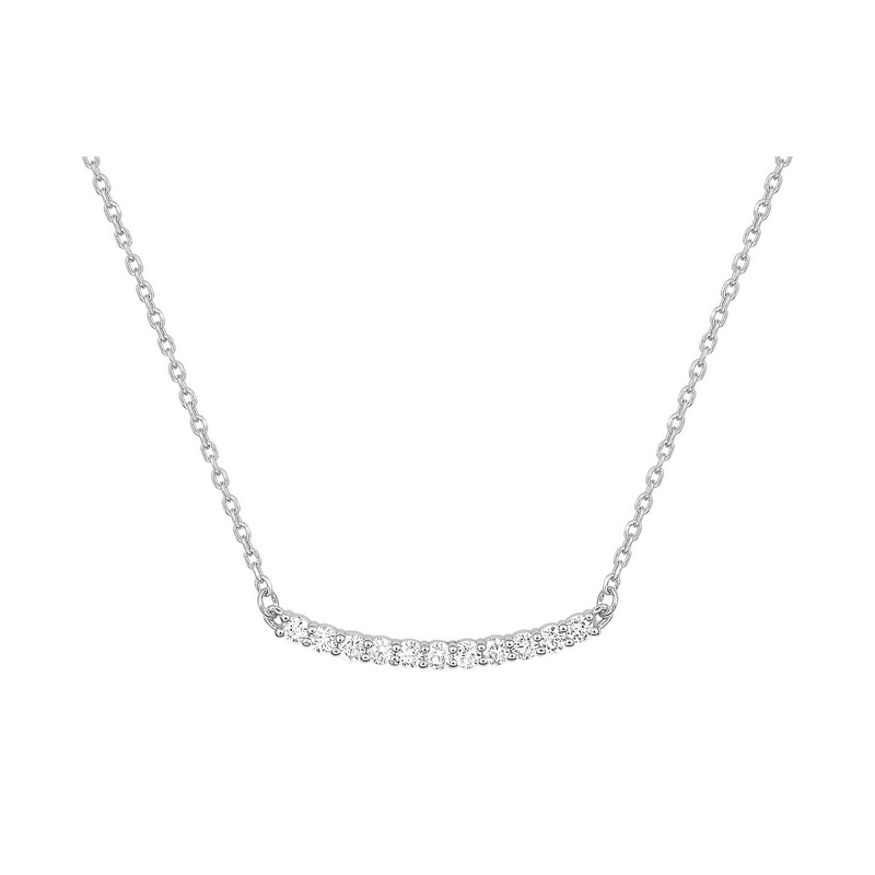 collier-femme-or-blanc-750-oxydes-robbez-masson-58SA844GZ Collier Femme Or blanc 750/1000 et Oxydes de zirconium ROBBEZ MASSON