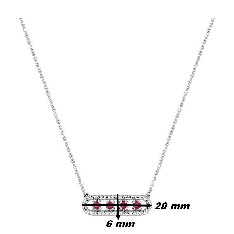 collier-femme-or-blanc-750-oxydes-rubis-robbez-masson-3-7390-R1-dimensions Collier Femme Or blanc 750/1000, Rubis et Oxydes de zirconium ROBBEZ MASSON, dimensions