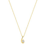 Collier Femme goutte Or jaune 750/1000 et Oxydes de zirconium ROBBEZ MASSON