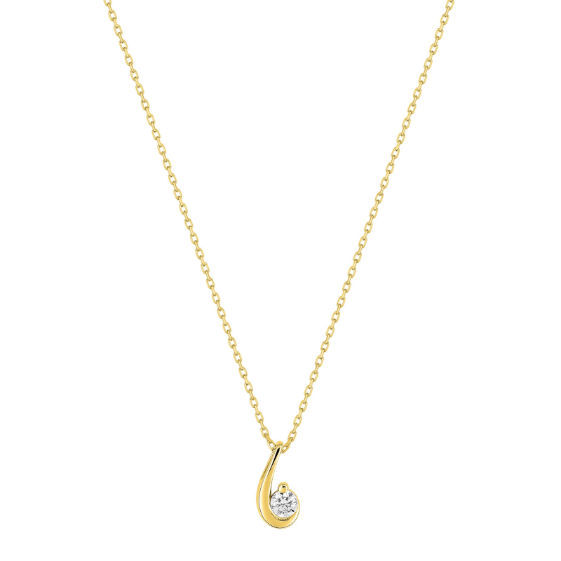 collier-femme-or-jaune-750-oxyde-robbez-masson-3-013-Z0 Collier Femme goutte Or jaune 750/1000 et Oxydes de zirconium ROBBEZ MASSON