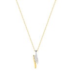 Collier Femme Or jaune 750/1000, Rhodium et Oxydes de zirconium ROBBEZ MASSON