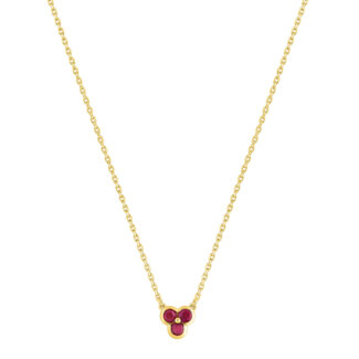 Collier Femme Or jaune 750/1000 et Rubis ROBBEZ MASSON