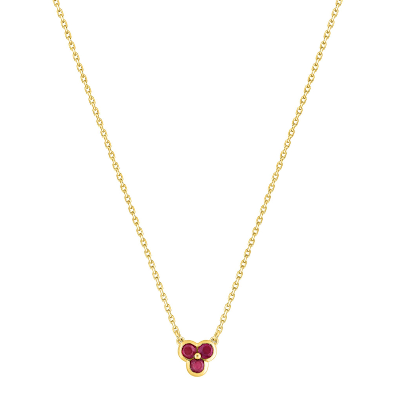 Collier Femme Or jaune 750/1000 et Rubis ROBBEZ MASSON