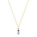 Collier Femme Or jaune 750/1000, Améthyste, Topaze, Péridot et Oxydes de zirconium ROBBEZ MASSON