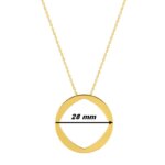 Collier long Femme Plaqué Or MURAT, dimensions